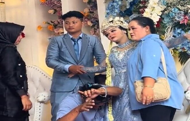 Heboh! Tiba-Tiba Pengantin Wanita Kesurupan Saat di Pelaminan